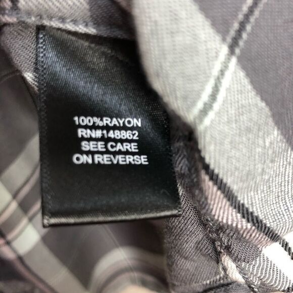 TORRID Grey Plaid button down Size 1x - Picture 7 of 8